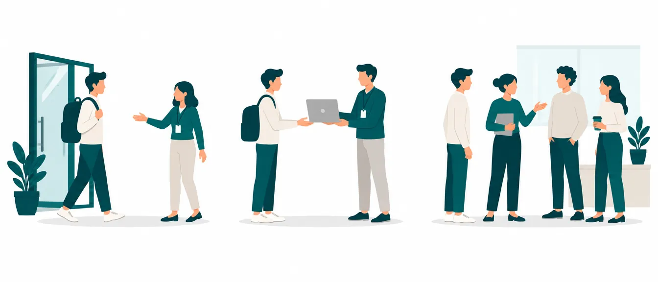 Beispielergebnis: Onboarding-Illustration