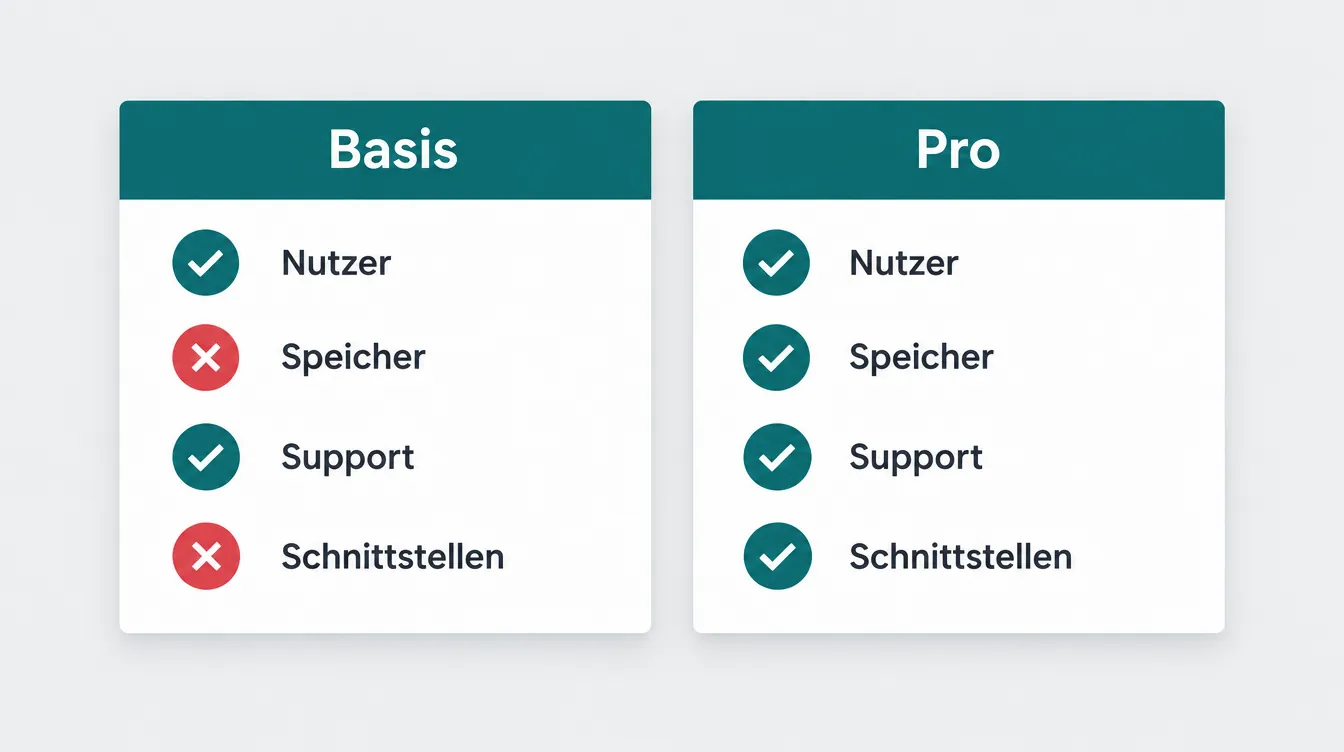 Beispielergebnis: Vergleichsgrafik zweier Optionen