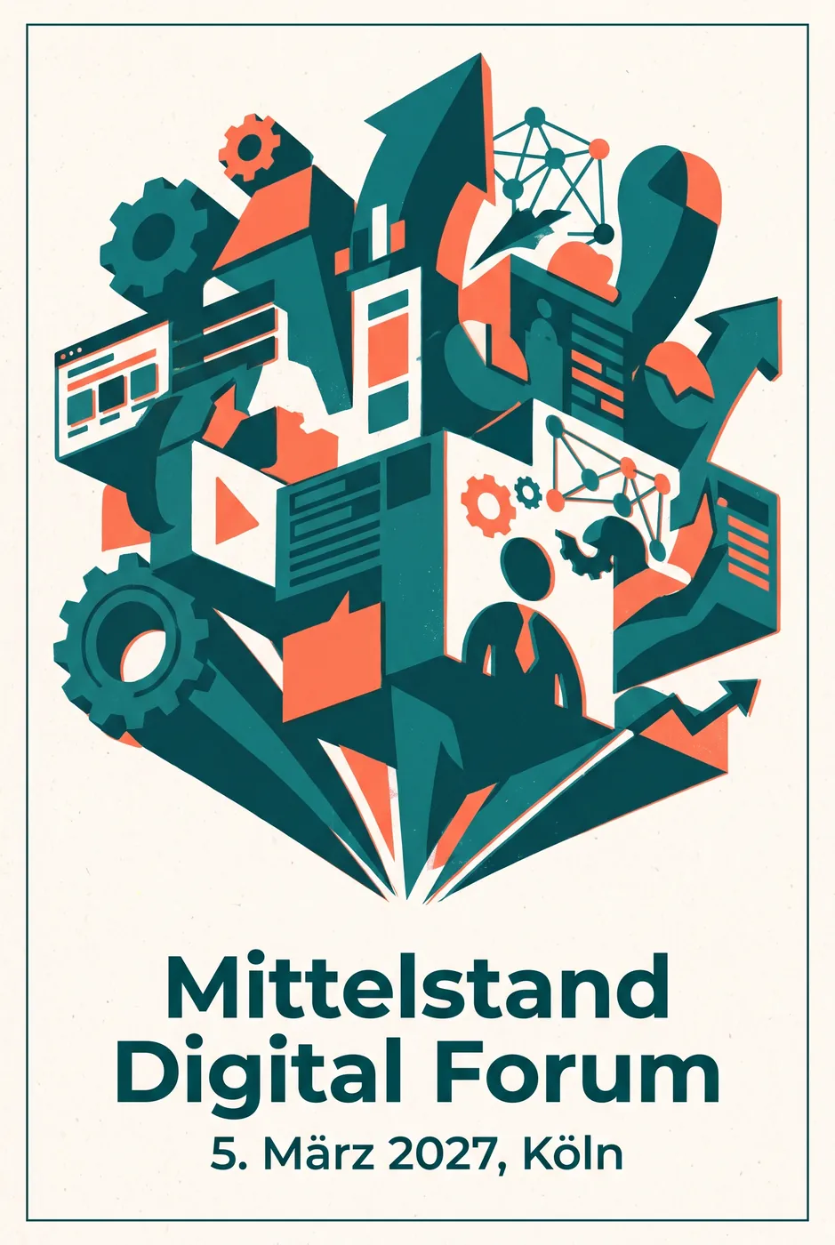 Beispielergebnis: Plakat für ein Firmenevent