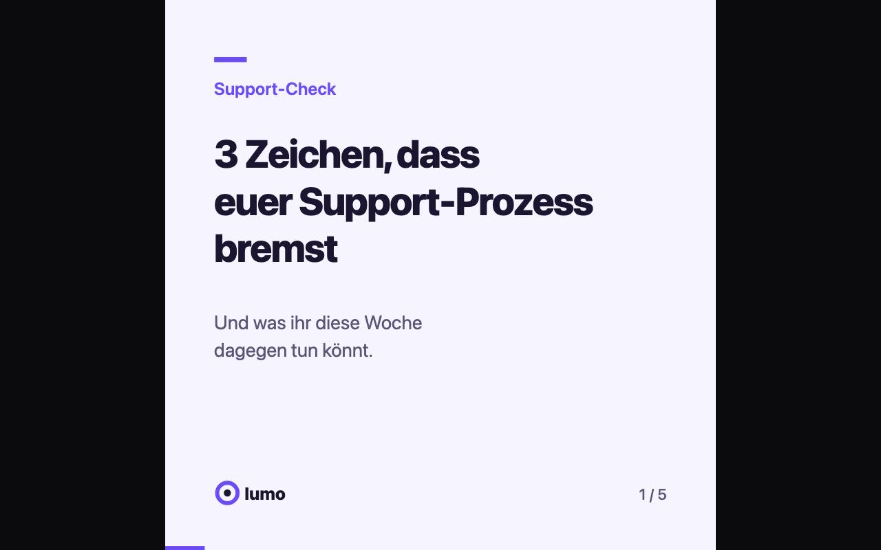 Beispielergebnis: LinkedIn-Karussell als Kurzvideo