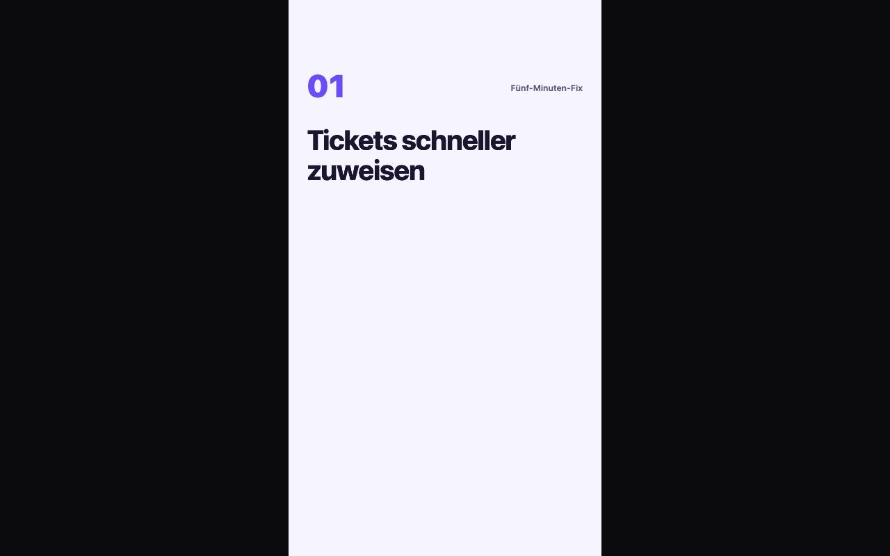 Beispielergebnis: Tipp-Serie als Vorlage mit Variablen